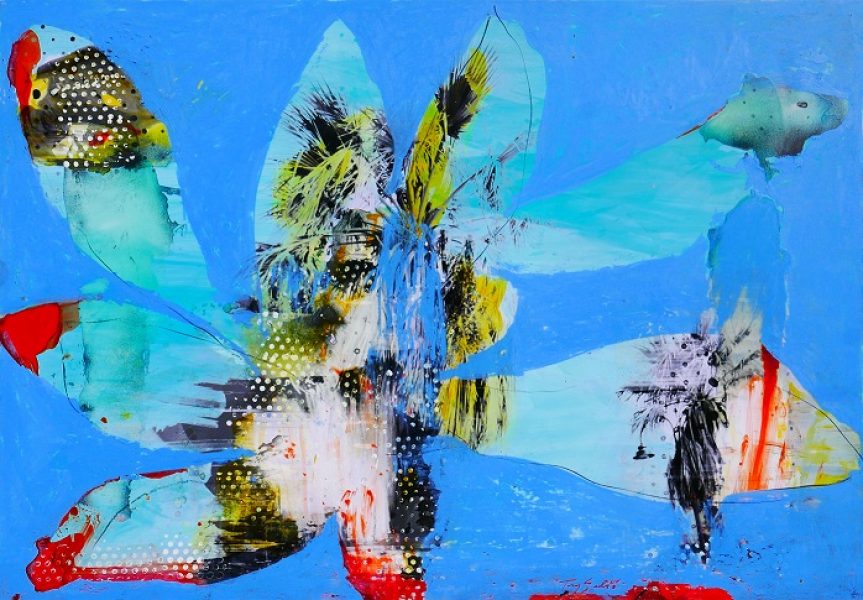 "Palms", œuvre de Tony Soulié tirée de l'exposition éponyme